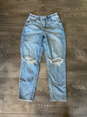 American Eagle Outfitters Light Blue Distressed Boyfriend Jeans